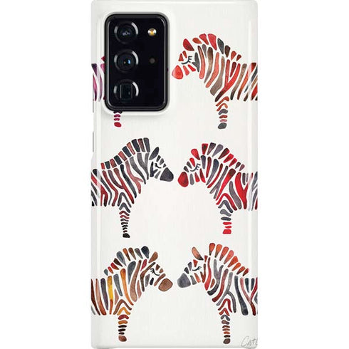 Rainbow Zebras by Cat Coq Galaxy Cases